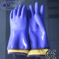 NMSAFETY imperméable à l&#39;eau longue pvc gant chimique résistante pvc gants d&#39;hiver